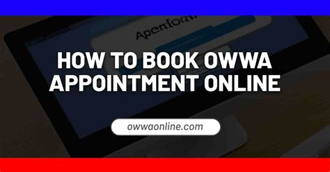 Book OWWA Appointment Visit Online .